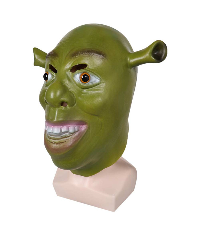 Shrek The Movie Green Latex Mask Gloves Cosplay Accessories-Skycostume