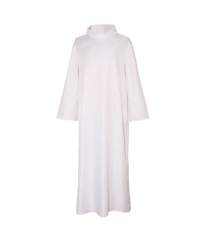 Men Medieval Robe White Lining Monk Priests Halloween Costume-Skycostume