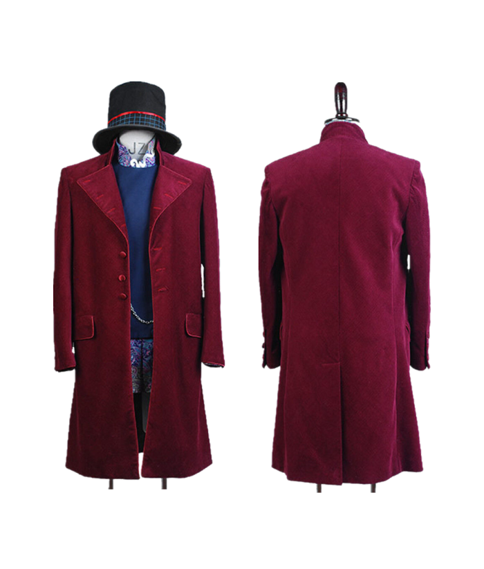 Willy Wonka Charlie and the Chocolate Factory Johnny Depp Jacket Coat ...
