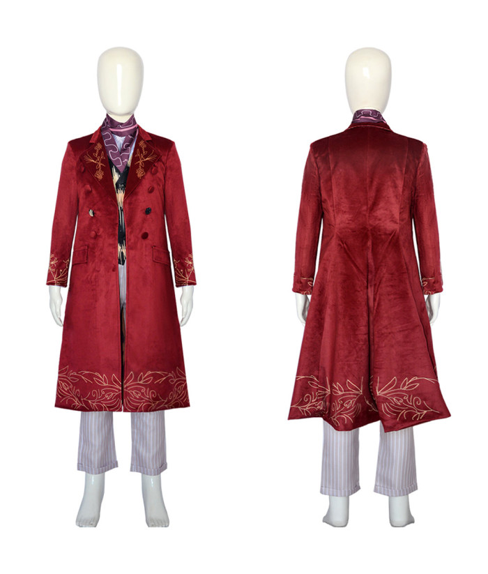 Willy Wonka Wonka 2023 Full Set Kids Size Cosplay Costume