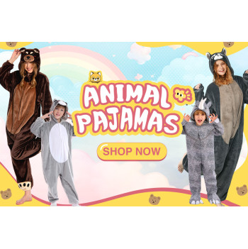 Comfy Animal Pajamas in Skycostume