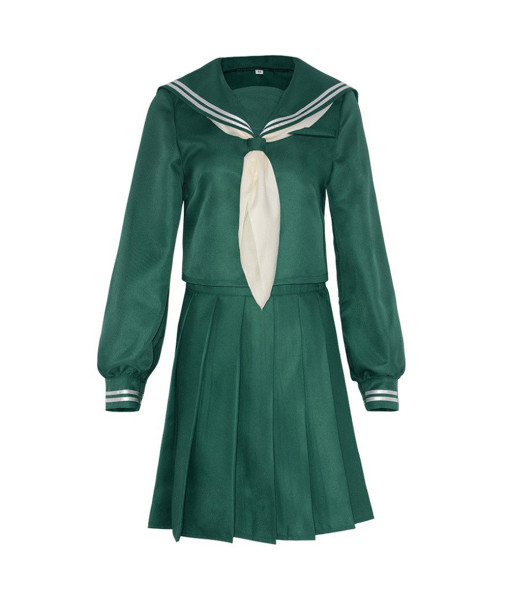 Women Green Long Sleeve School Uniform Sailor Dress JK Uniform Halloween Costume