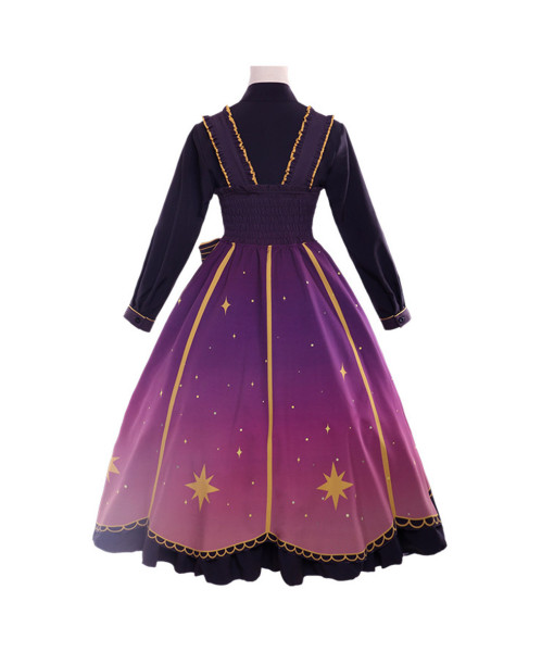 Women Lolita Star Dress Halloween Costume