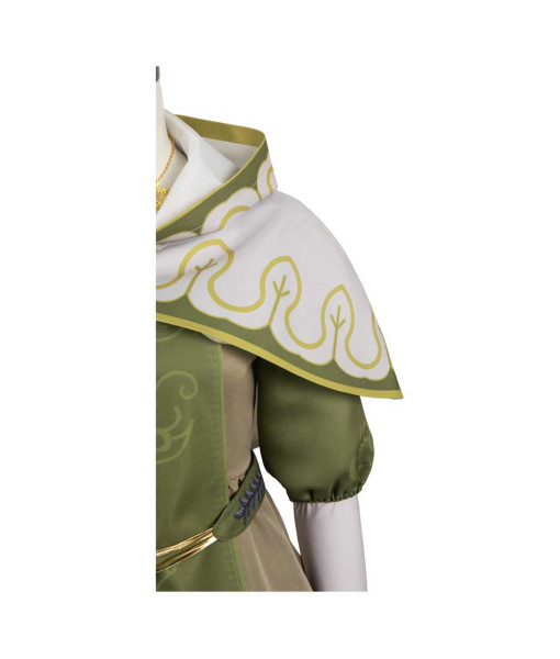 Women Medieval Green Outfit Fullset Mage Fantasy World Halloween Costume