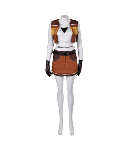 Tifa Lockhart Final Fantasy VII Fringed Vest Cosplay Costume