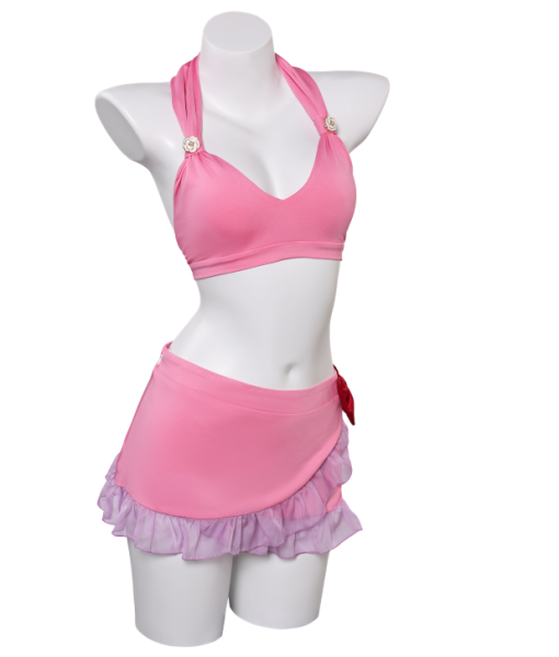 Women Pink 2Pcs Swimsuit Sexy Swimwear Costume