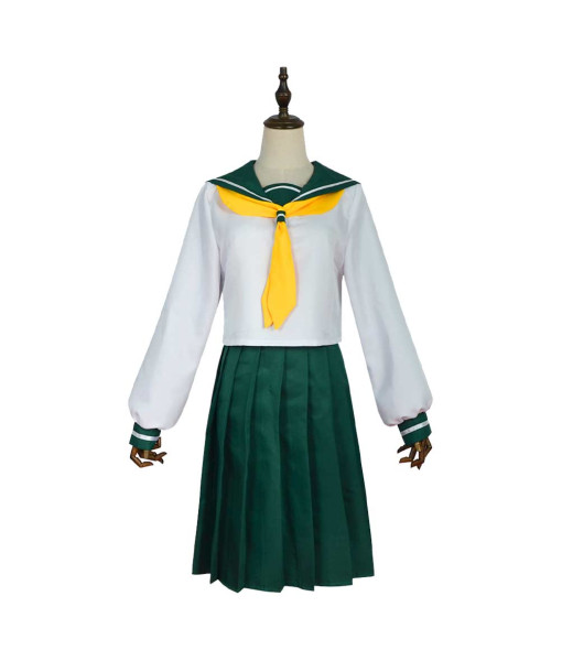 Women Green Skirt Sailor Skirt School Uniform JK Uniform Halloween Costume