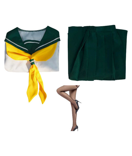 Women Green Skirt Sailor Skirt School Uniform JK Uniform Halloween Costume Women Green Skirt Sailor Skirt School Uniform JK Uniform Halloween Costume