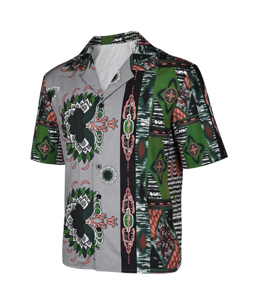 Man Printed Shirt Beach Shirt Casual Outfit