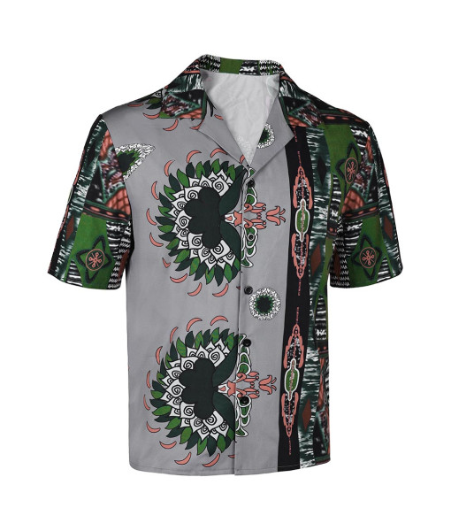 Man Printed Shirt Beach Shirt Casual Outfit