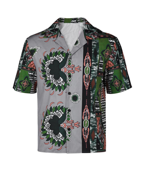 Man Printed Shirt Beach Shirt Casual Outfit