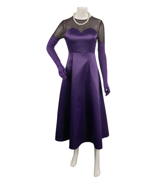 Lilith Hazbin Hotel Purple Dress Cosplay Costume