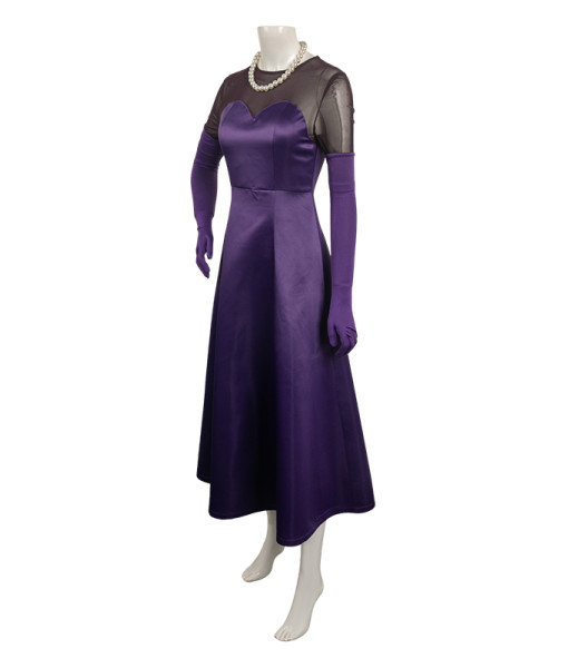 Vintage 1960s Purple Gown 4Pcs Set Halloween Costume