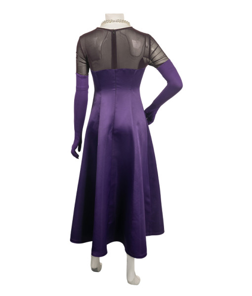 Vintage 1960s Purple Gown 4Pcs Set Halloween Costume