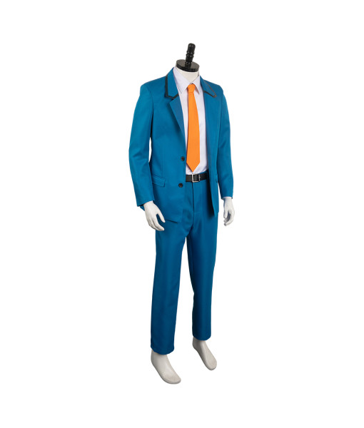 Men Blue School Uniform Suit Halloween Costume