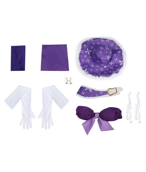 Women 70s Alter Hat 2Pcs Bikini Sexty Dress Hawaii Style Outfit Halloween Costume