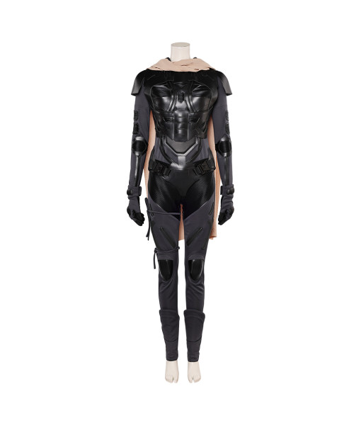 Women Black Jumpsuit Sci-fi Outfit Amor Halloween Costume