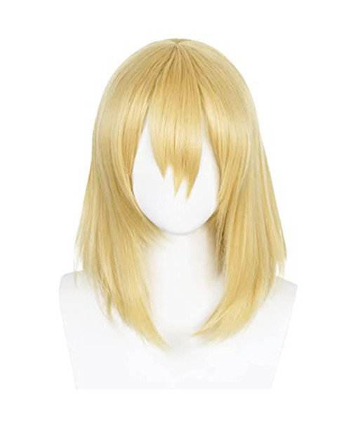 Howl Howl's Moving Castle Movie Golden Wig Cosplay Wig