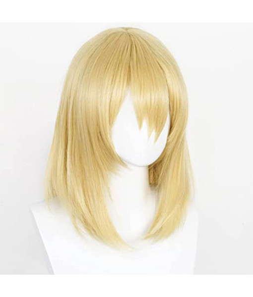 Adult Golden Wig Shoulder Hair Halloween Costume Accessories