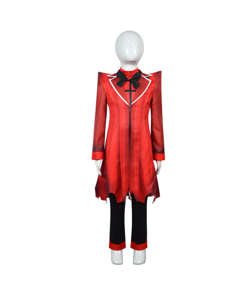 Alastor Hazbin Hotel Kids Red Outfits Cosplay Costume