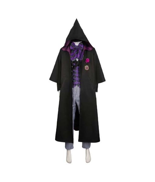 Men Purple School Uniform Wizard Pupil Halloween Costume