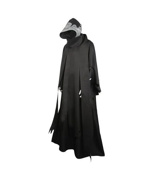 Adult Black Robe Long Cloak Fantasy Halloween Costume Accessories