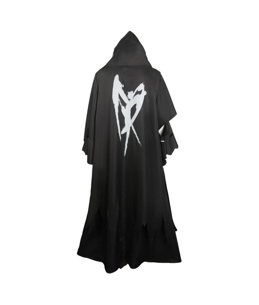 Adult Black Robe Long Cloak Fantasy Halloween Costume Accessories