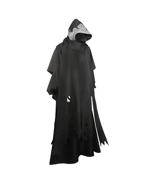 Adult Black Robe Long Cloak Fantasy Halloween Costume Accessories