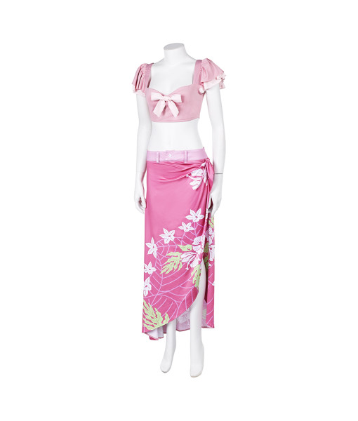 Women Pink Beach Dress Howaii Casual Costume