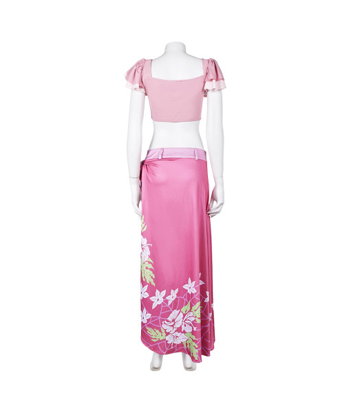 Women Pink Beach Dress Howaii Casual Costume