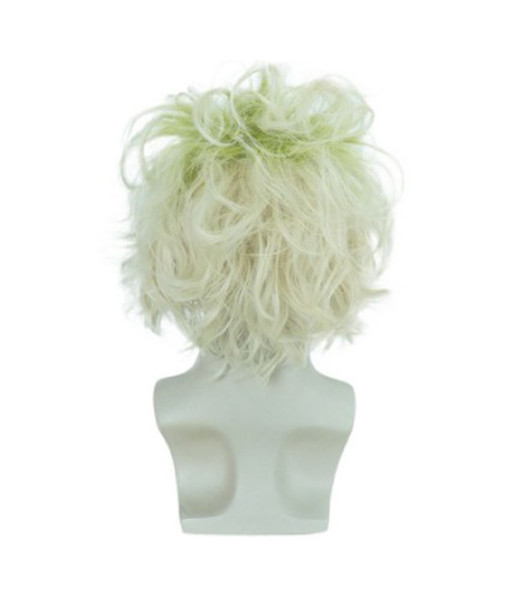 Adult Green Mad Scientist Wig Heat Resistant Synthetic Hair Halloween Costume Accessories