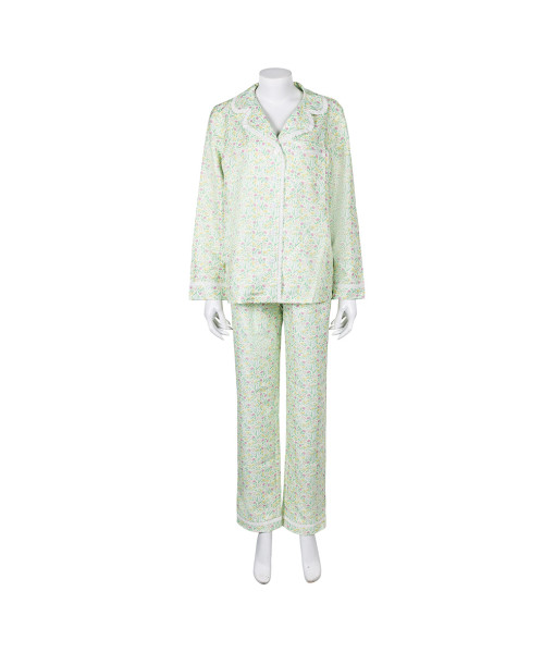 Women Green Floral Pajamas 