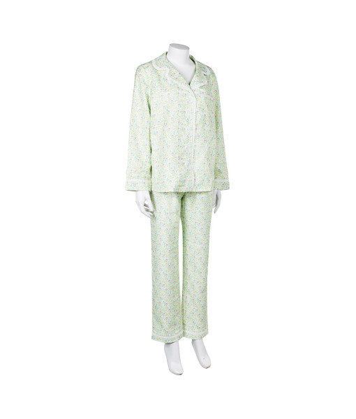 Women Green Floral Pajamas 