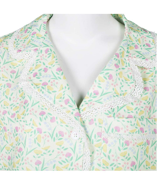 Women Green Floral Pajamas 