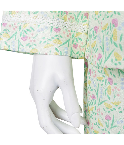 Women Green Floral Pajamas 