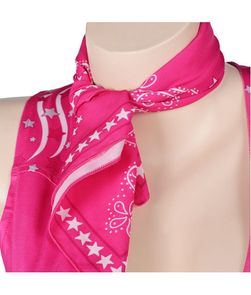Women Pink Bikini with Scarf Sexy Swinsuit 