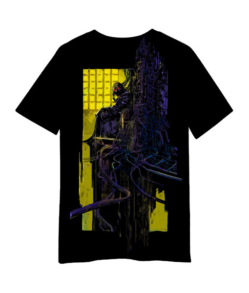 Teen Tarot Emperor Printed Black Shirt 