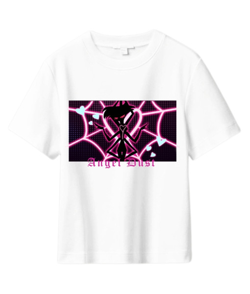 Teenager White Shirt Spider Web Printed Halloween Costume