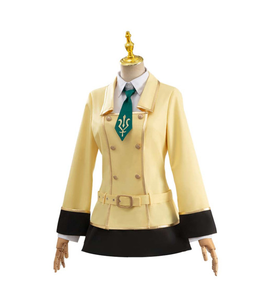 Women Yellow School Uniform Coat Royal Suit Halloween Costume