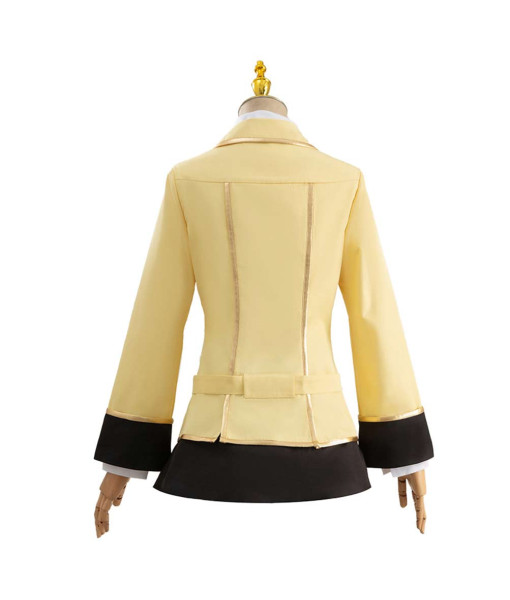 Women Yellow School Uniform Coat Royal Suit Halloween Costume