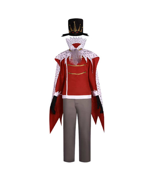 Stolas Helluva Boss Hazbin Hotel Red Outfit Cosplay Costume