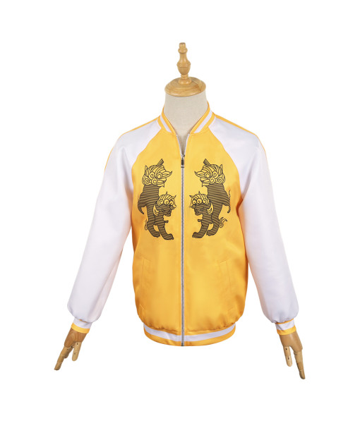Jo Togame Wind Breaker Anime Yellow Coat Cosplay Costume