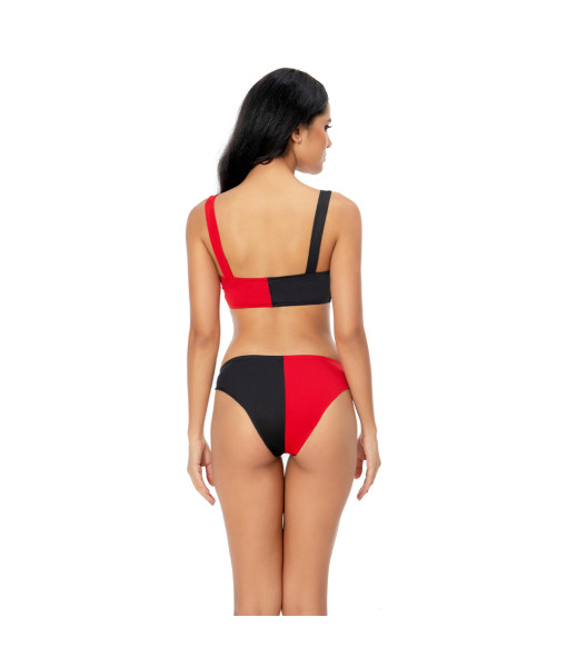 Women Black Red 2Pce Swimsuit Halloween Party Costume