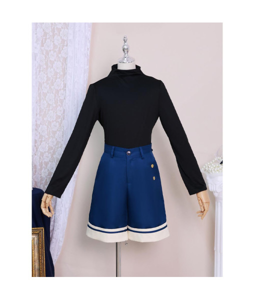 Teen Scallop Clothes Navy Sailor Blue Outfit Halloween Costume