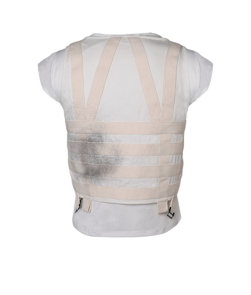 Men Stuntman Faux Wire Vest White Shirt Halloween Costume