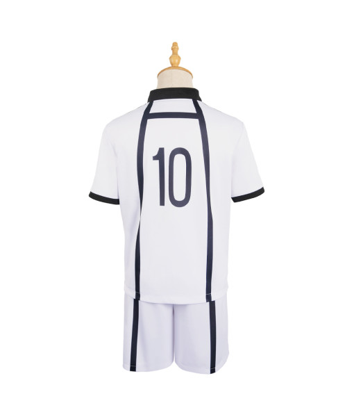 Men White Team Uniform Sport Team 10 Casual Exercise Costume