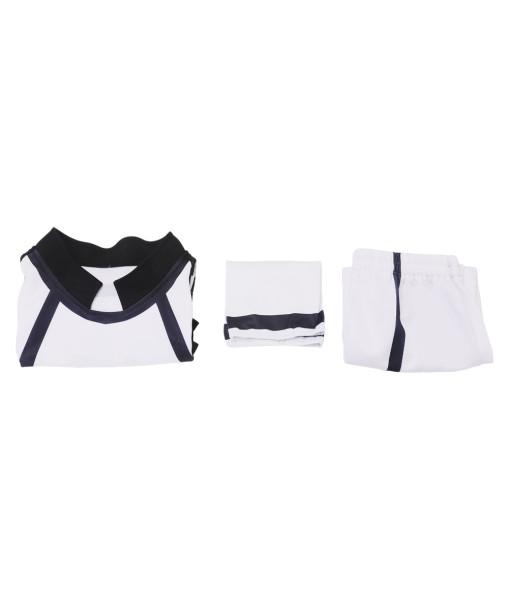 Men White Team Uniform Sport Team 10 Casual Exercise Costume