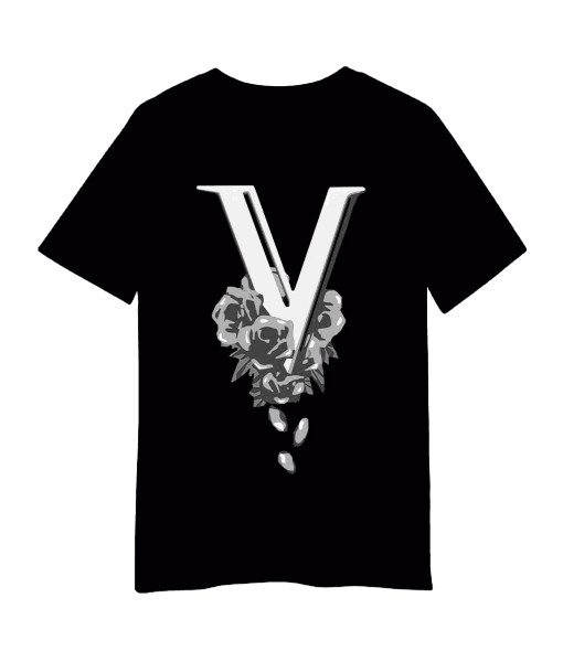 Teen Valentinos Printed Black T-Shirt 