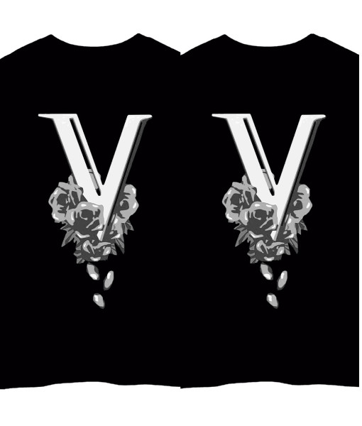 Teen Valentinos Printed Black T-Shirt 