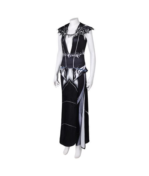 Women Fantasy Black V Neck Long Robe Halloween Costume